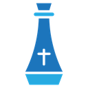 Holy water bottle icon