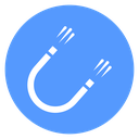 Horseshoe Magnet Color Filled icon