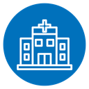Hospital building icon