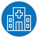 Hospital building icon