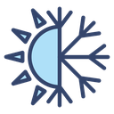 Hot and cold icon