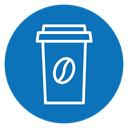 Hot coffee cup icon