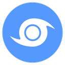 Hurricane Eye Swirl Color Filled icon