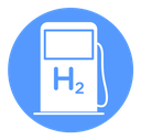 Hydrogen fuel pump icon