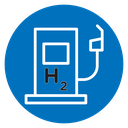Hydrogen fuel pump icon