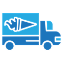 Ice cream van Color Filled icon