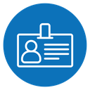 Id badge icon