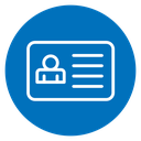Identity card icon