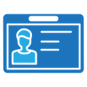 Identity card icon