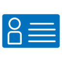 Identity card icon