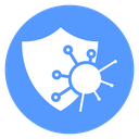 Immunity Shield Virus Color Filled icon