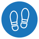 Imprint soles shoes icon