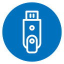 Inclined pendrive icon