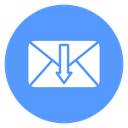Incoming Mail Color Filled icon
