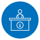 Information Desk Color Filled icon