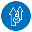 Interest growth icon