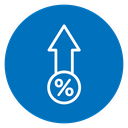 Interest growth icon
