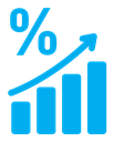 Interest growth icon