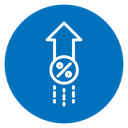 Interest Rate Rise Arrow icon
