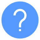 Interrogation Square Dot Color Filled icon