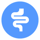 Intestine Coil Loop Color Filled icon