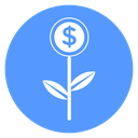 Investment Growth Flower icon