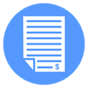 Invoice Dollar Sheet icon