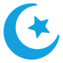 Islam star and crescent icon