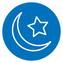 Islam star and crescent icon