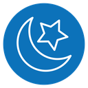 Islam star and crescent icon