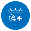 Islamic Calendar Color Filled icon