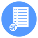 Itinerary Flight Checklist icon