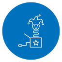 Jack In The Box Color Filled icon