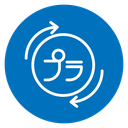 Japanese recycling symbol icon
