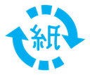 Japanese recycling symbol icon