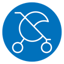 Jogging stroller icon