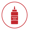 Ketchup Color Filled icon