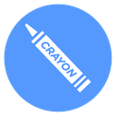 Labeled Crayon icon