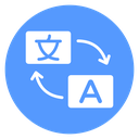 Language Translate Swap Color Filled icon