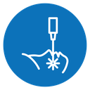 Laser anti aging beauty icon