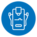 Laser epilation equipment icon