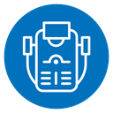 Laser epilation equipment icon