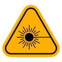 Laser warning icon