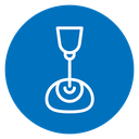 Lasik laser eye surgery Color Filled icon