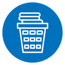 Laundry basket icon