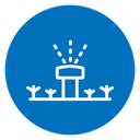 Lawn sprinkler icon