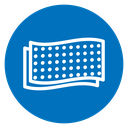 Layer of fabric icon