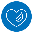 Leaf heart 2 icon