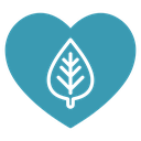 Leaf heart 4 icon