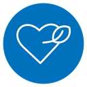Leaf heart icon